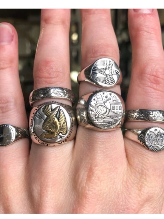 Digby & Iona Other - Digby & Iona pigeon signet ring